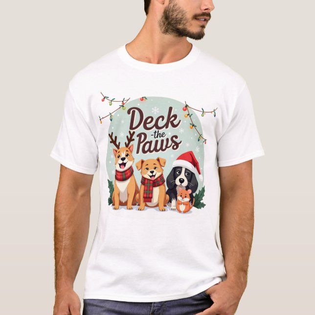Deck The Paws T-Shirt (Front)