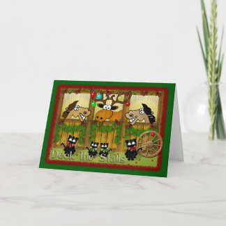 Deck the Stalls Holiday Card