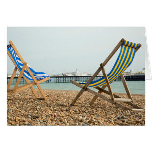 Deckchairs and shingle