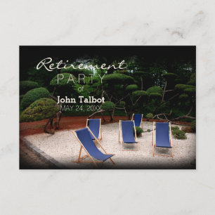 Deckchairs Personalised Retirement Invitation