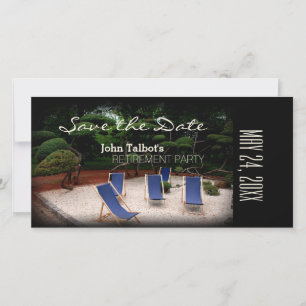 Deckchairs Personalised Retirement Save the Date