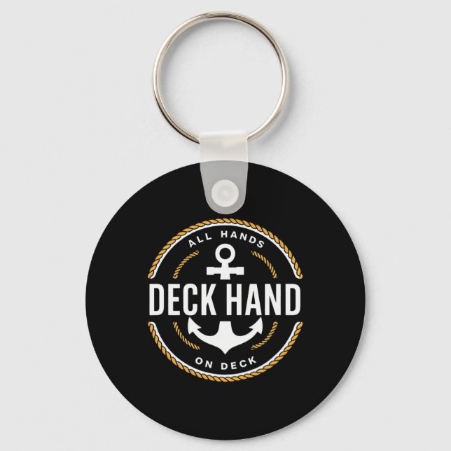 Deckhand - Deck Hand  Key Ring (Front)