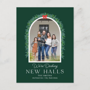 Decking New Halls Moving Announcement Postcard