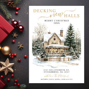 Decking New Halls New Home Christmas Moving Announcement