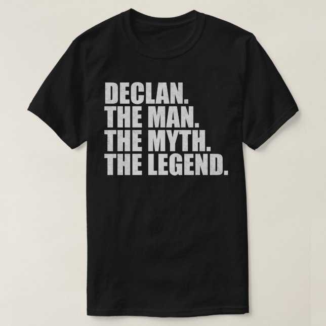 DeclanDeclan Name Declan given name T-Shirt (Design Front)
