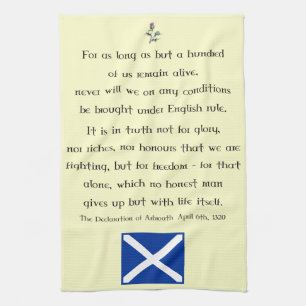 Declaration of Arbroath Scottish Tea Towel