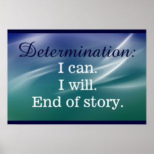 Declaration of Determination Print