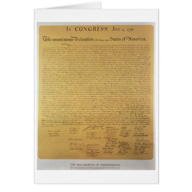 Declaration of Independence (Front)