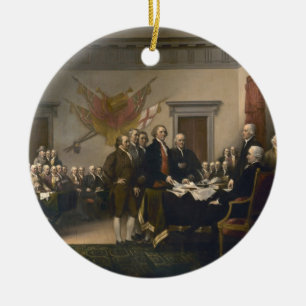Declaration of Independence - 1819 Ceramic Tree Decoration