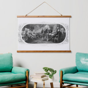 Declaration of Independence: $2 Bill, Etching Hanging Tapestry