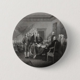 Declaration of Independence 6 Cm Round Badge
