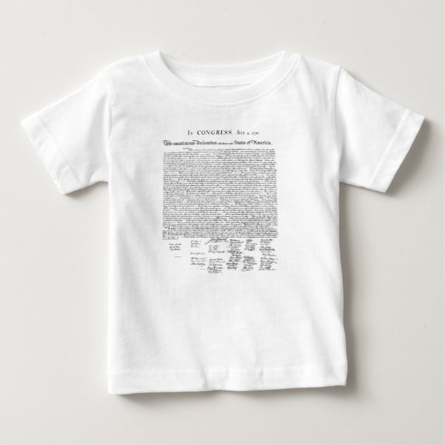 Declaration of Independence Baby T-Shirt (Front)