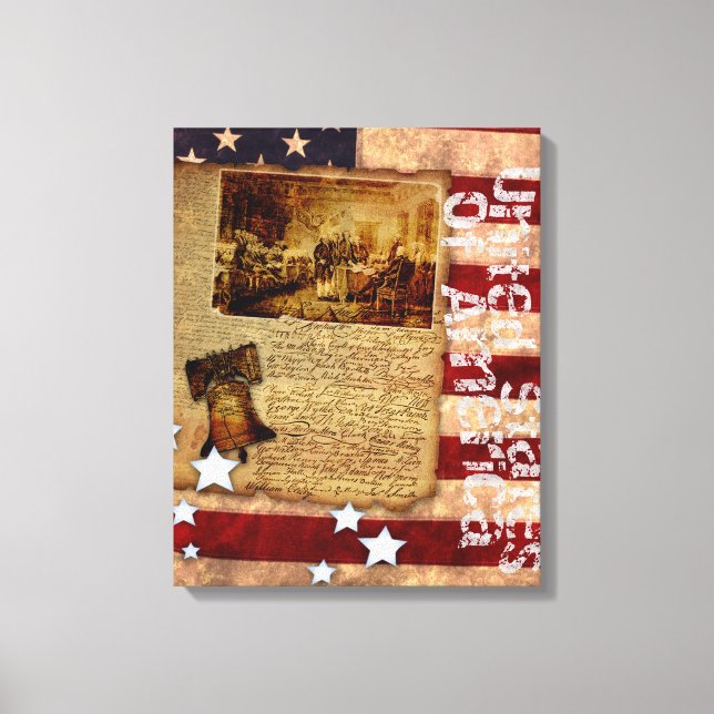 Declaration of Independence Canvas Print (Front)