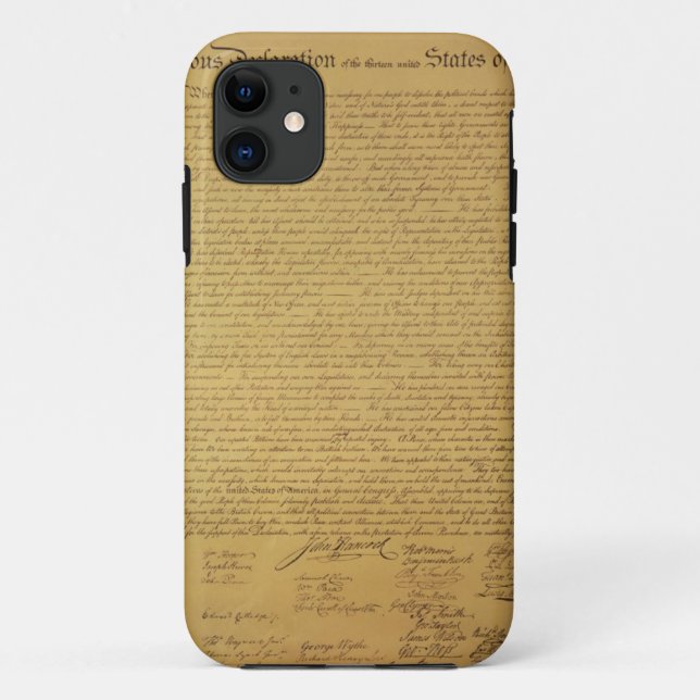 Declaration of Independence Case-Mate iPhone Case (Back)