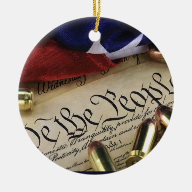 Declaration of Independence   Ceramic Tree Decoration (Front)