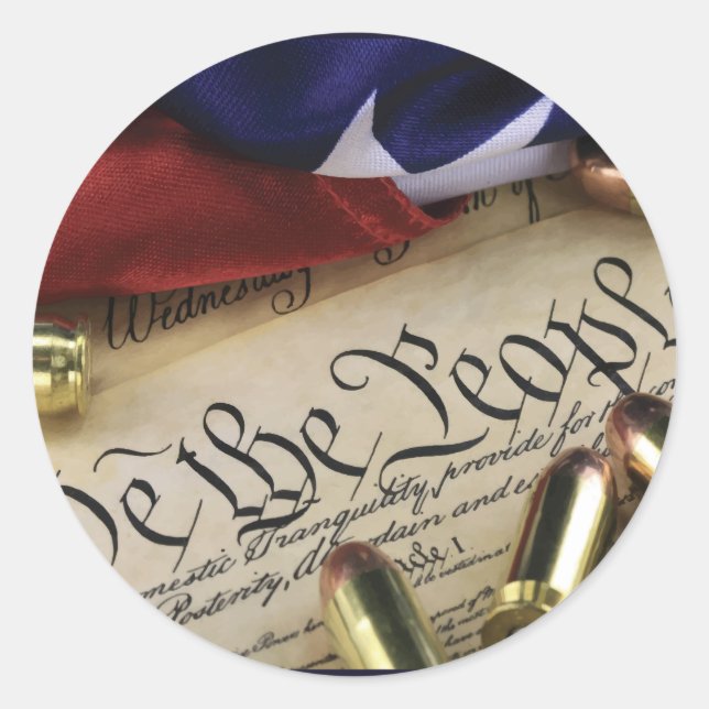Declaration of Independence   Classic Round Sticker (Front)