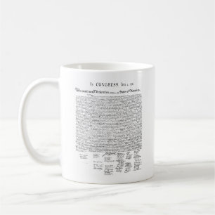 Declaration of Independence Coffee Mug