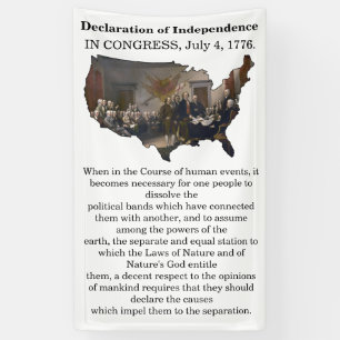 Declaration of Independence CONGRESS, July 4, 1776 Banner