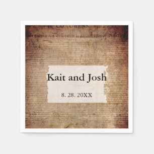 Declaration of Independence 📜 Historical 1776 Napkin