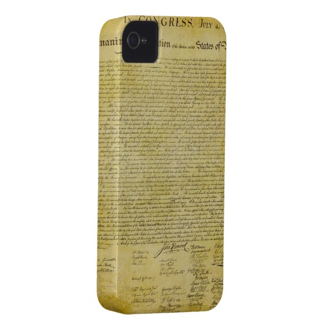 Declaration of Independence  iPhone 4/4S Case (Back/Right)