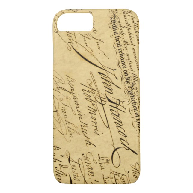 Declaration of Independence iPhone 7 case (Back)