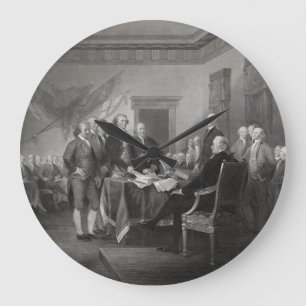 Declaration of Independence Large Clock