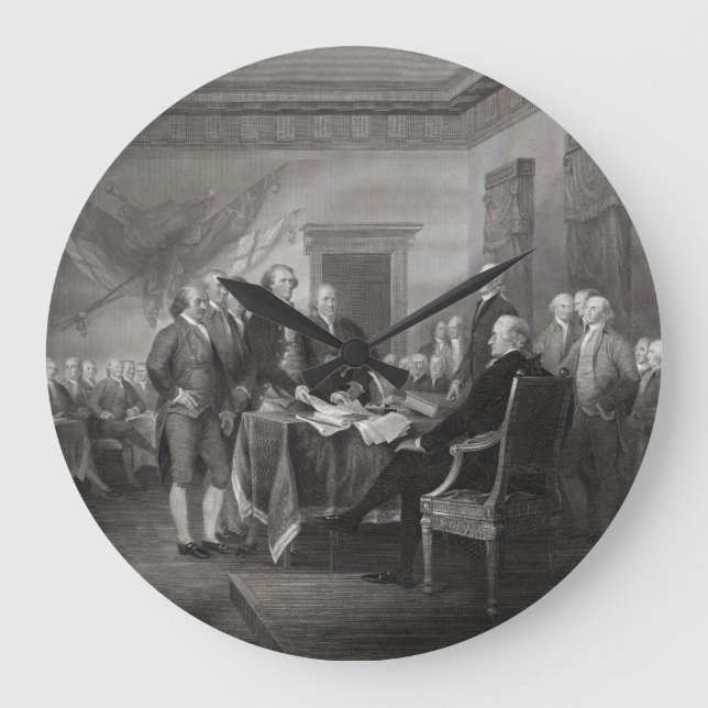 Declaration of Independence Large Clock (Front)