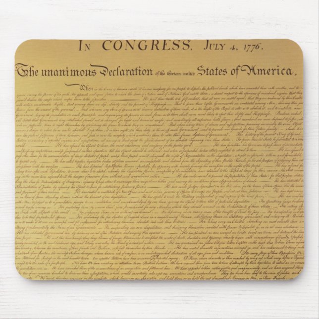 Declaration of Independence Mouse Mat (Front)