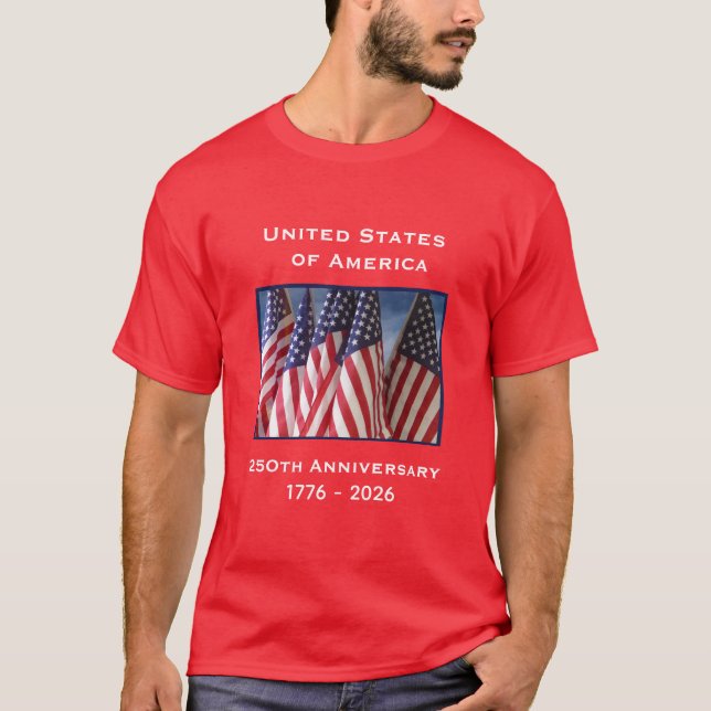Declaration of Independence on Back July 4th 1776 T-Shirt (Front)