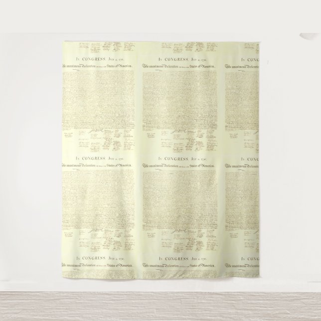 Declaration of Independence Pattern  Tapestry (Front)