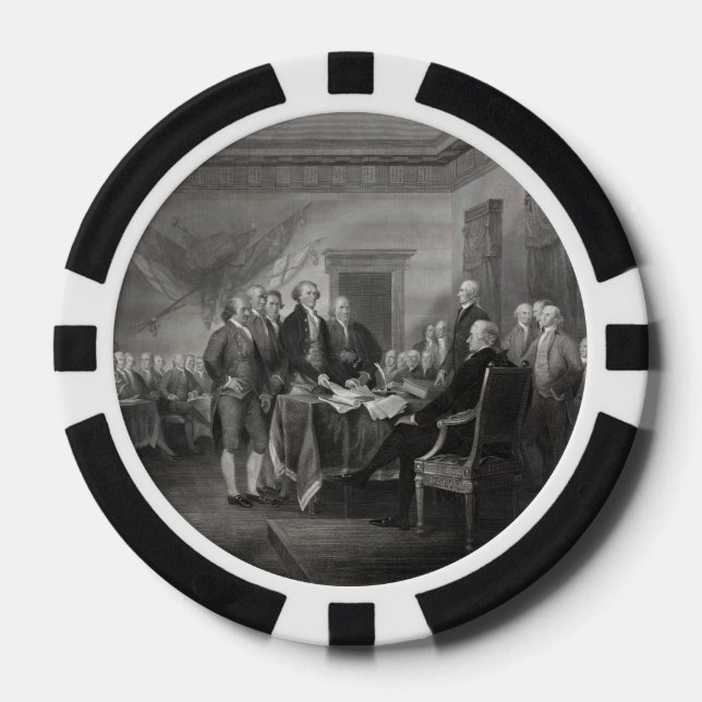 Declaration of Independence Poker Chips (Front)