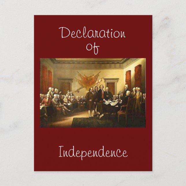 Declaration of Independence Post Card (Front)