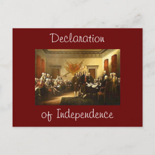 Declaration of Independence Post Card