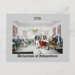 Declaration of Independence Postcard