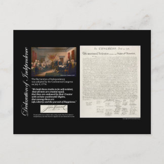 Declaration of Independence Postcard