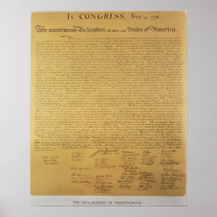 Declaration of Independence Poster