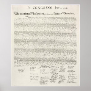 Declaration of Independence Poster Two