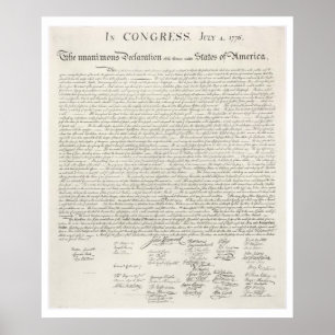 Declaration of Independence Print