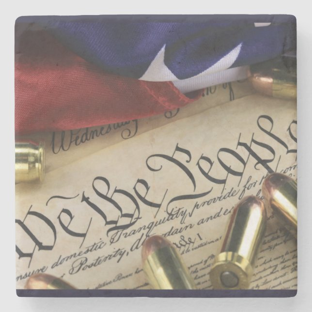 Declaration of Independence  Stone Coaster (Front)