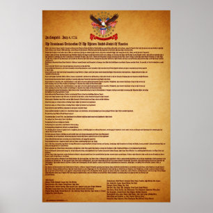 Declaration of IndependenceV-1-Style-1 Poster