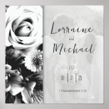 Declaration of Love Black and White Picture Poster