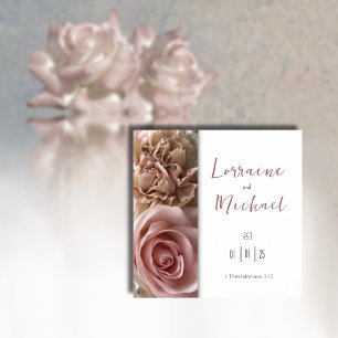 Declaration of Love Pale Pink Rose Square Poster