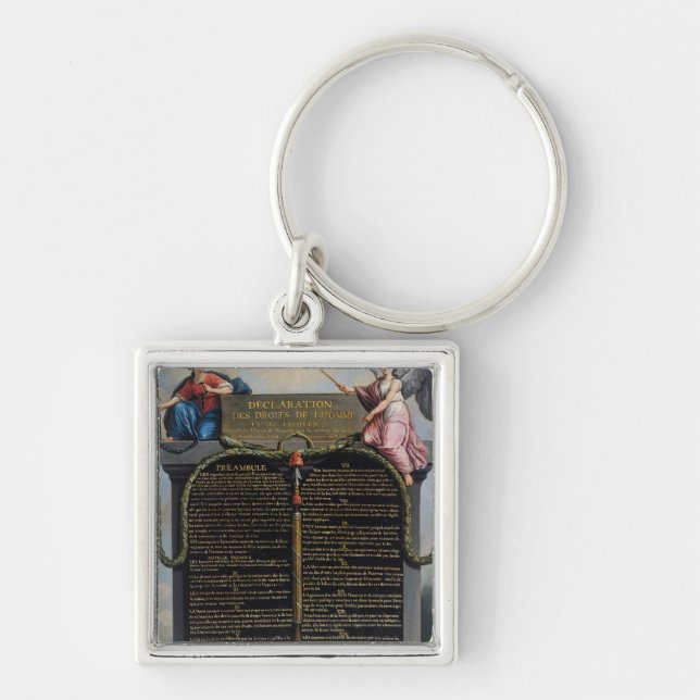 Declaration of the Rights of Man and Citizen Key Ring (Front)