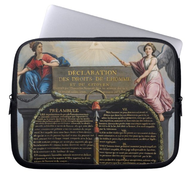 Declaration of the Rights of Man and Citizen Laptop Sleeve (Front)
