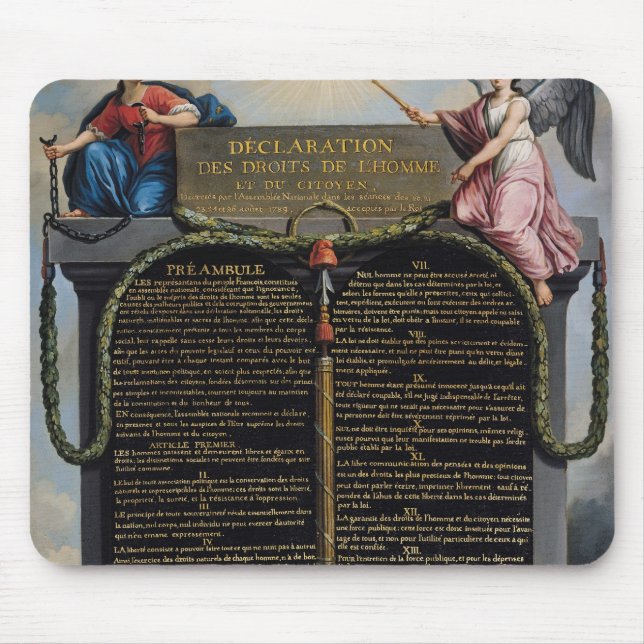 Declaration of the Rights of Man and Citizen Mouse Mat (Front)