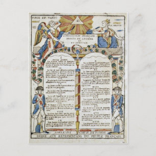Declaration of the Rights of Man and of the Citize Postcard