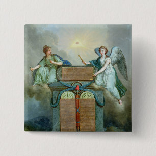 Declaration of the Rights of Man and the Citizen 15 Cm Square Badge