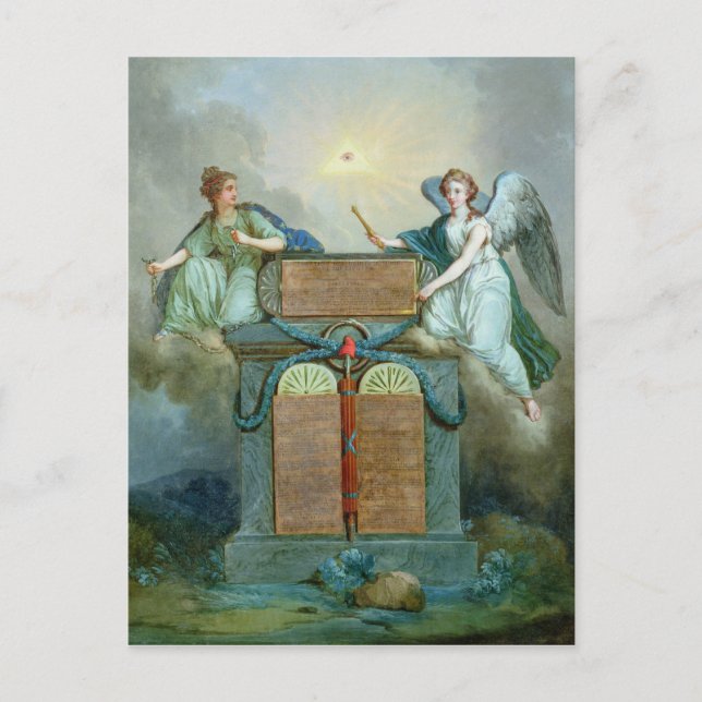 Declaration of the Rights of Man and the Citizen Postcard (Front)