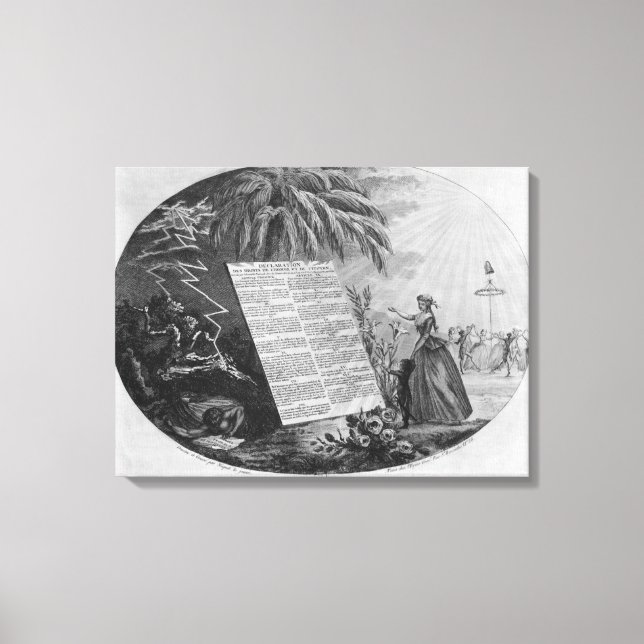 Declaration of the Rights of Man Canvas Print (Front)