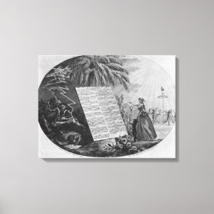 Declaration of the Rights of Man Canvas Print